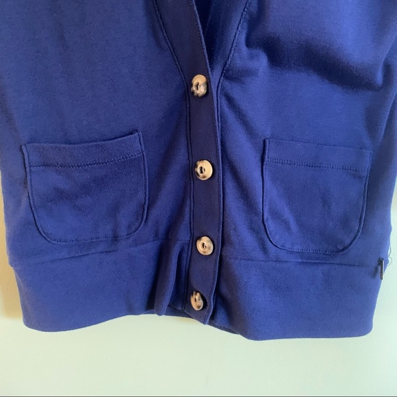 Button Up Blue Cardigan, Medium - Picture 3 of 6